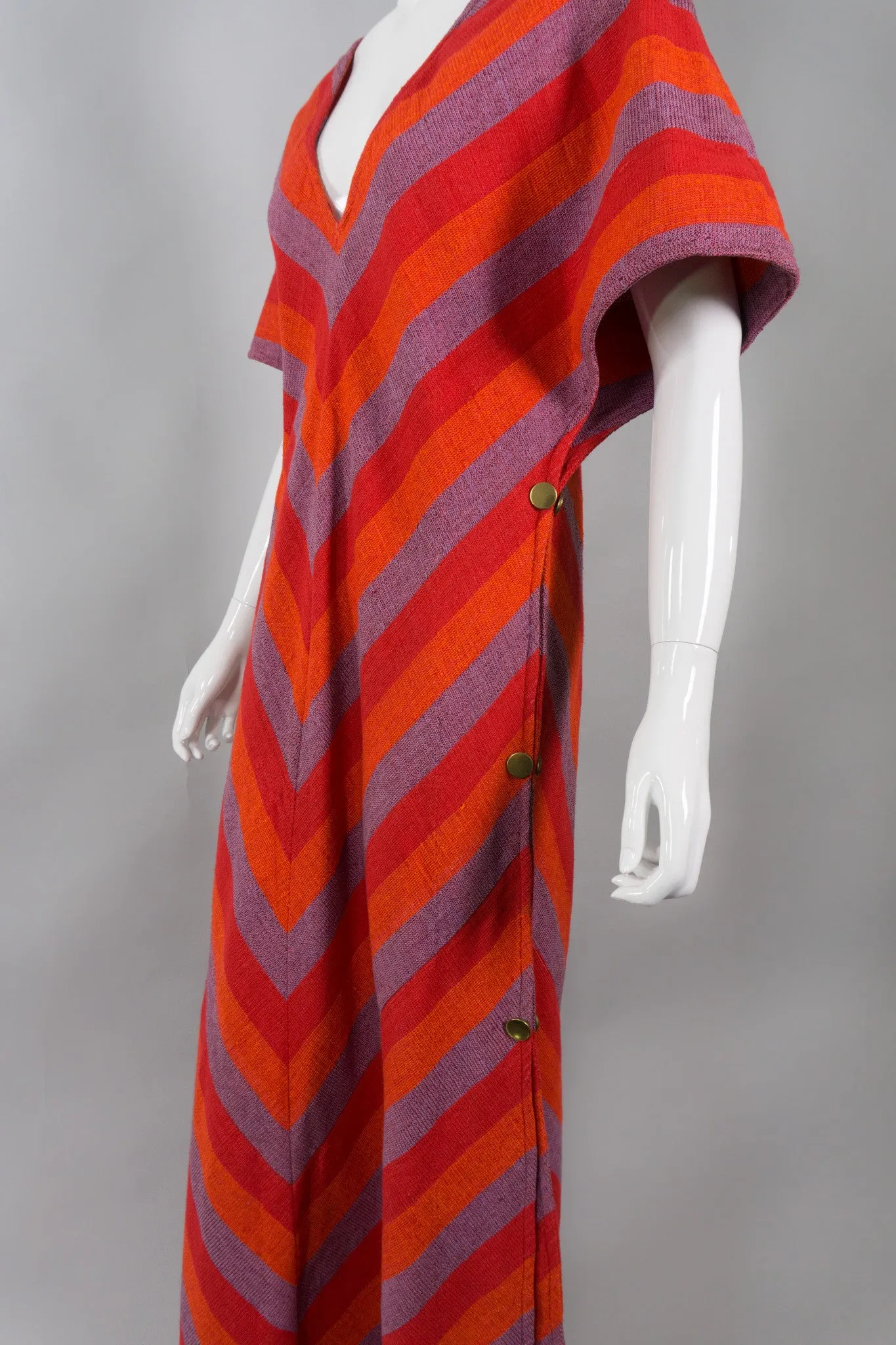 Chevron Snap Caftan